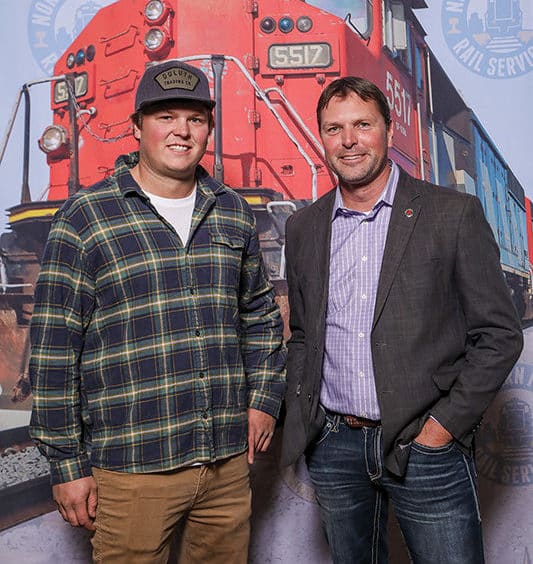 Dan and Tyler Watson of Northern Plains Railroad.