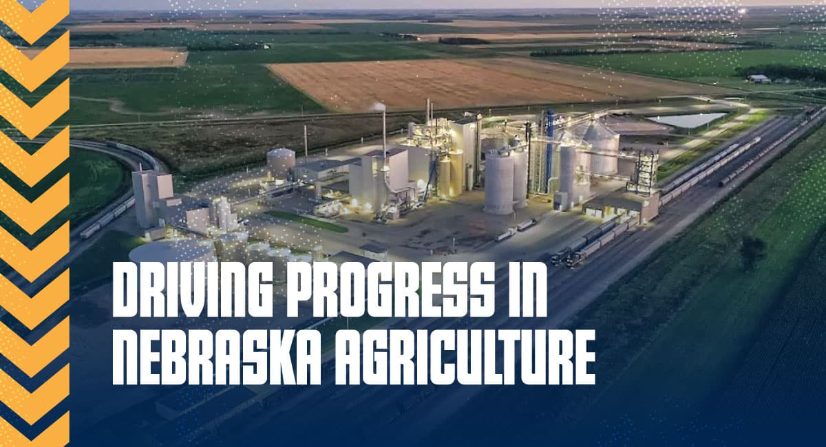 Soybean processing plant in Nebraska.